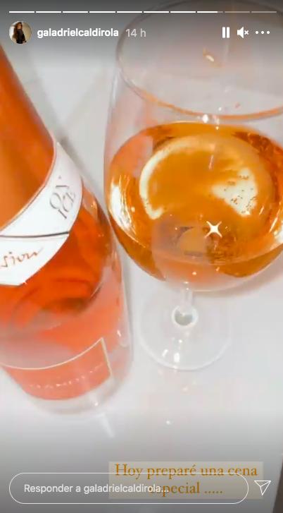 Gala Caldirola muestra en redes su cena con persona especial