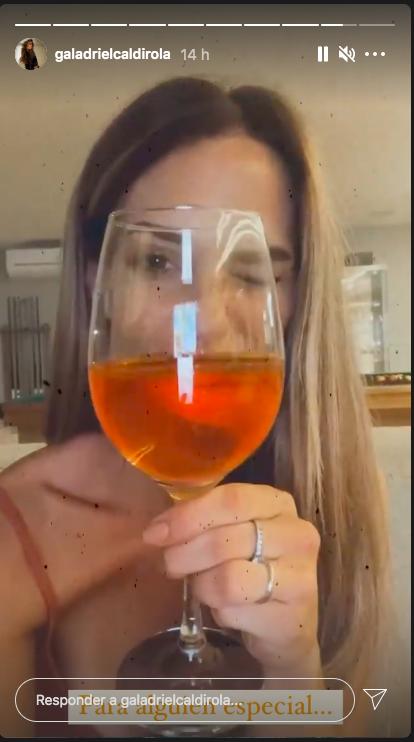 Gala Caldirola muestra en redes su cena con persona especial