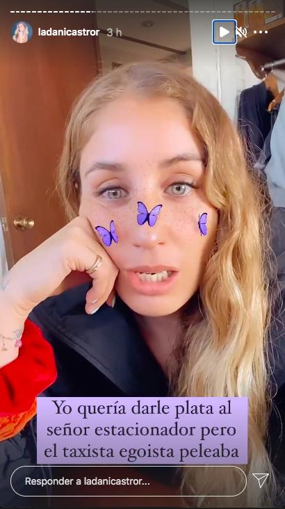 Daniela Castro relata fuerte discusión con taxista