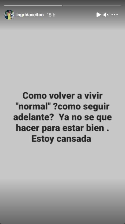 Ingrid Aceitón comparte angustiantes mensajes en redes sociales