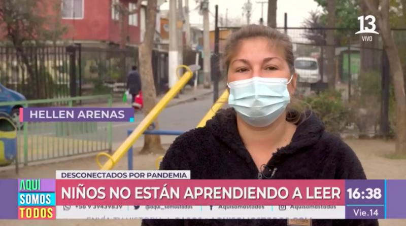 Nos activamos por vecinos que no tienen recursos para clases virtuales