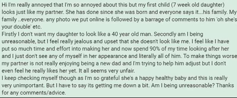 Comentario de madre celosa