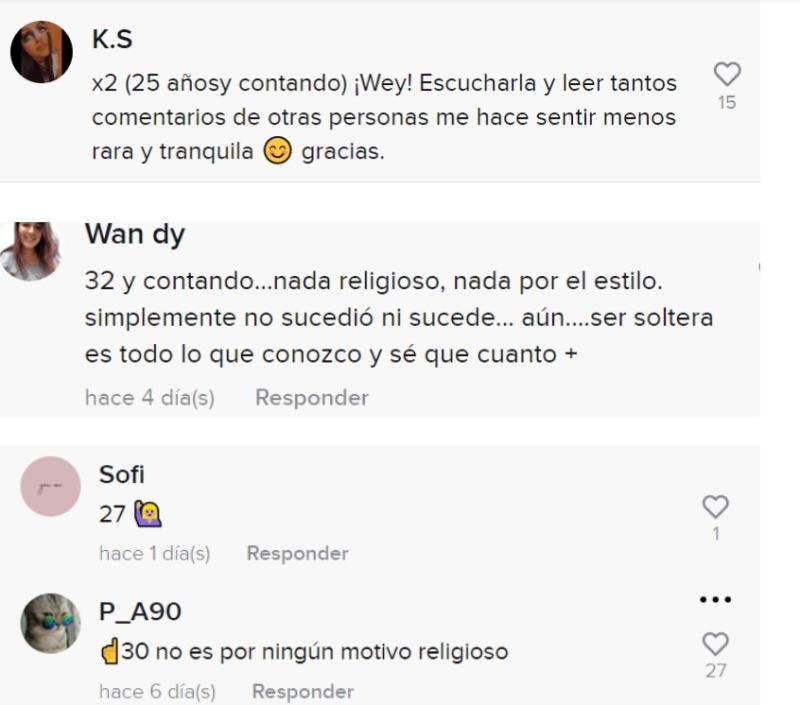 Comentarios a Emily TikTok
