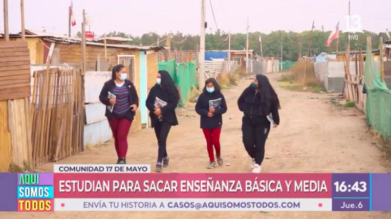 Nos activamos por adultos que estudian para terminar su educación