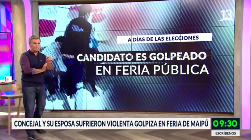 Concejal y su esposa sufrieron violenta golpiza en feria de Maipú