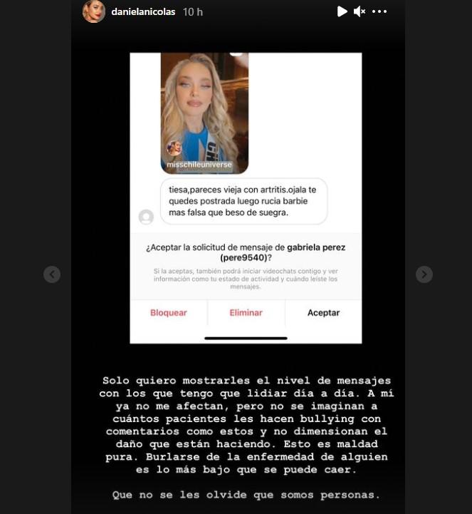 Insulto a Daniela Nicolás