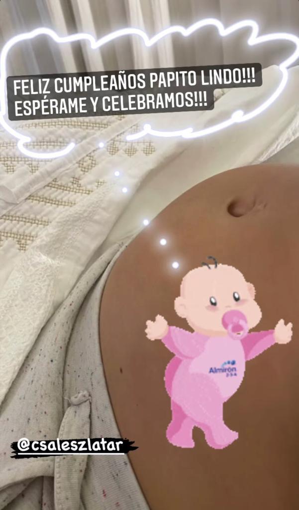 Ingrid Parra enseña su embarazo por cumpleaños de su pareja