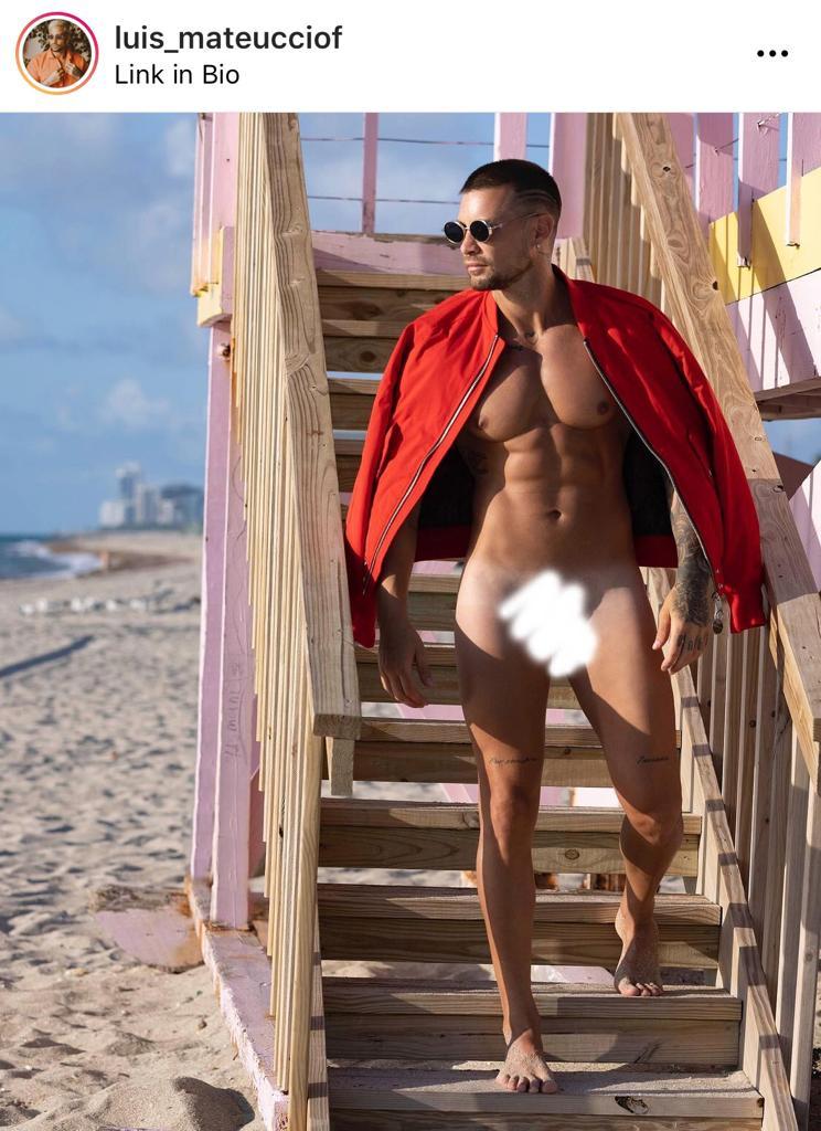 Luis Mateucci divide a seguidores al mostrarse desnudo