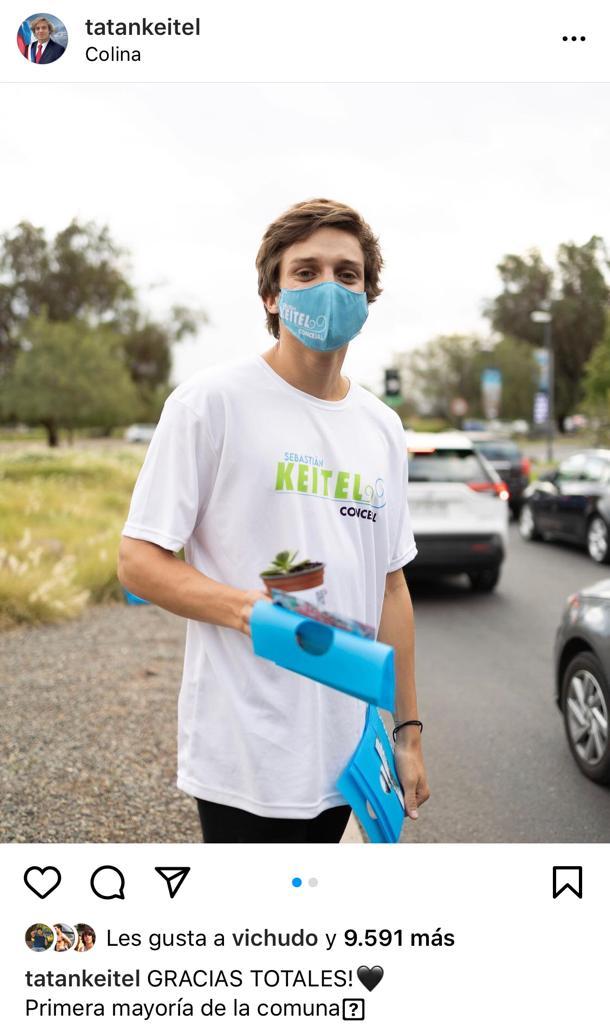 Hijo influencer de Sebastián Keitel triunfa en las elecciones
