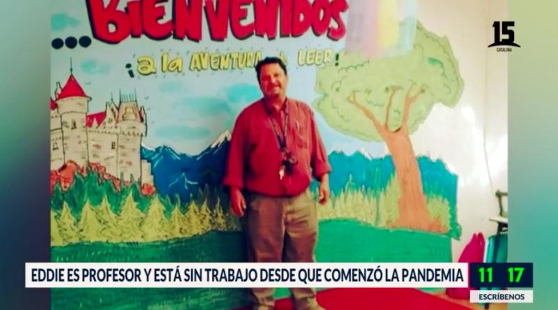 Duro testimonio de profesor que está sin trabajo desde que comenzó la pandemia