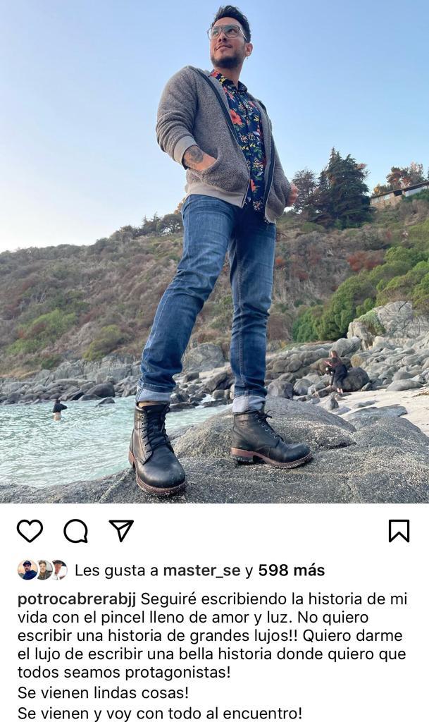 Polola de Iván Cabrera sorprende con romántico mensaje