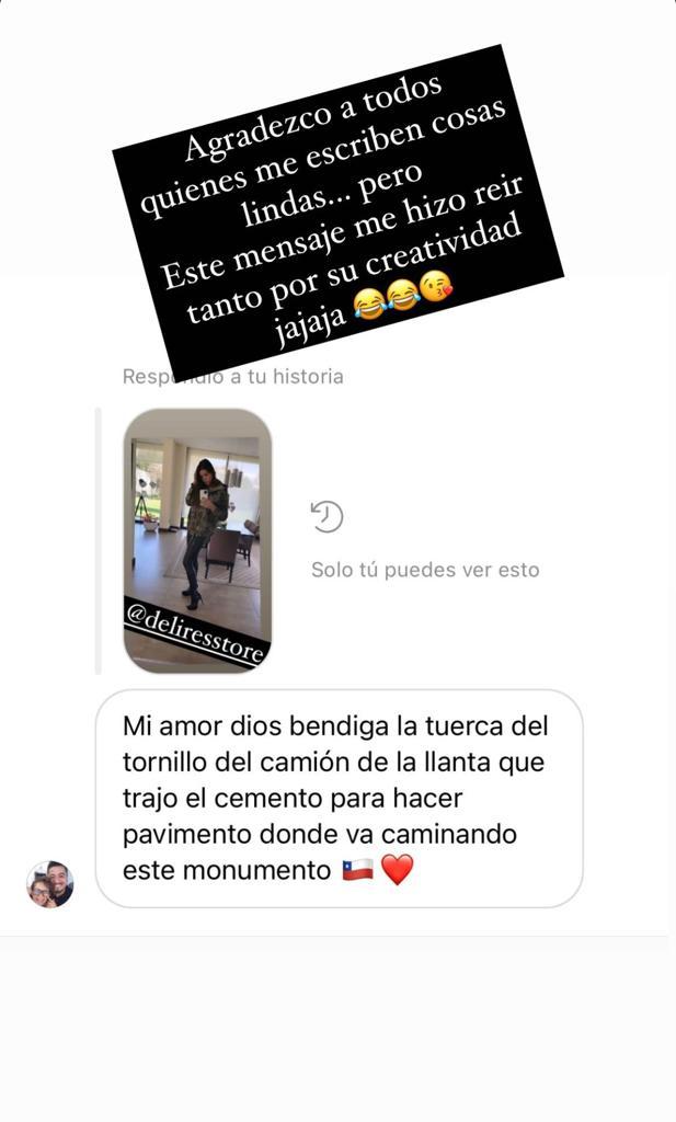 Yanina Halabi reacciona a creativo piropo que le envió un fan