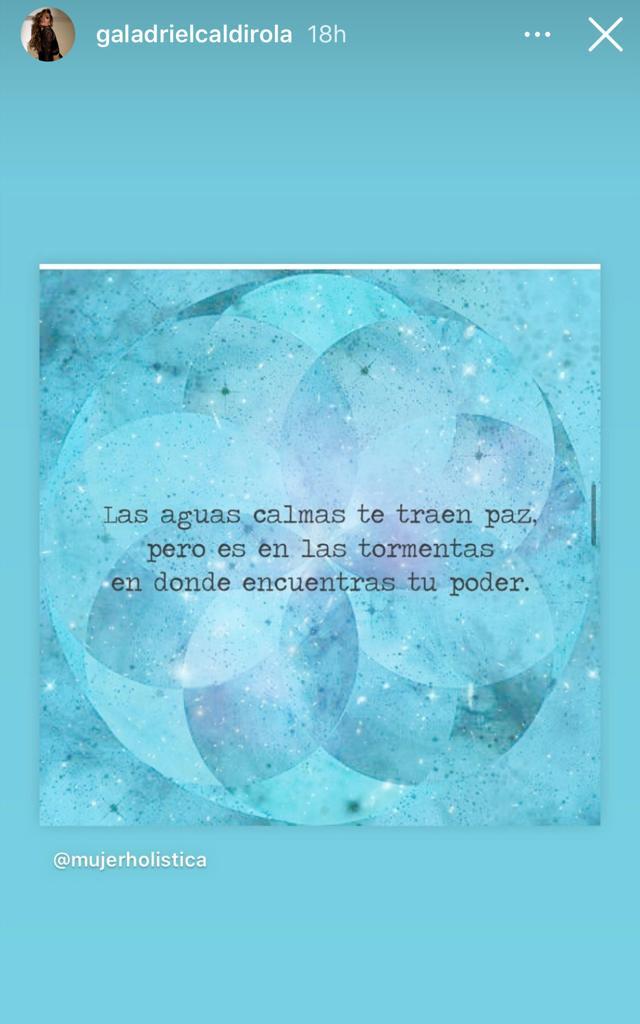 Los curiosos mensajes de Gala Caldirola tras su separación