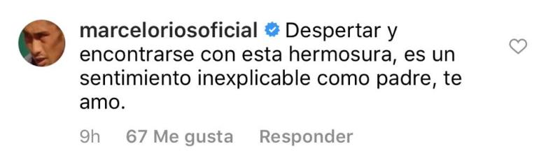 Marcelo Ríos sorprende con mensaje para su hija mayor