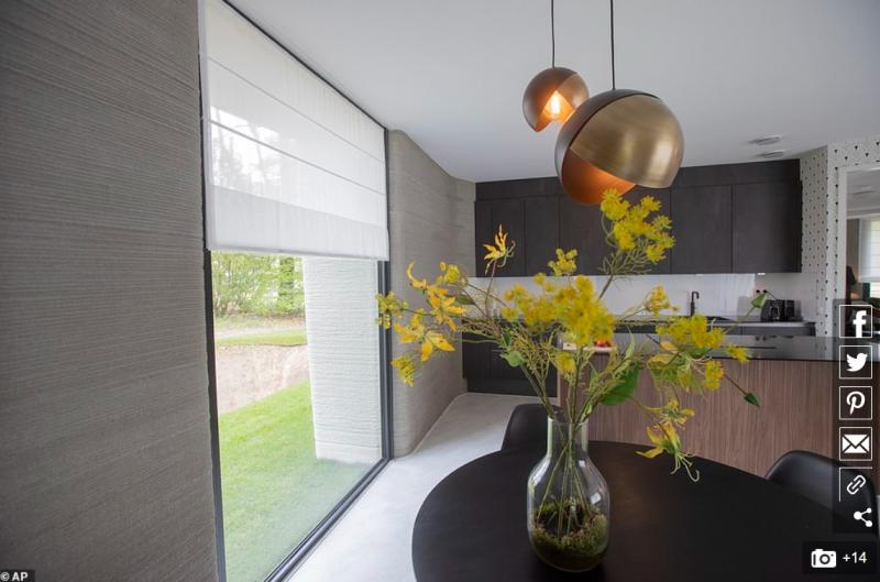 Casa impresa 3D en Holanda por dentro
