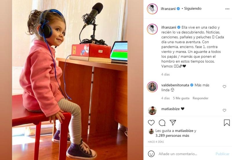 Ignacio Franzani enseña lo grande que está su hija