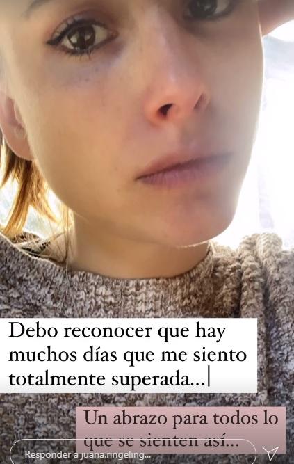 “Superada”: Juanita Ringeling preocupa al mostrarse llorando