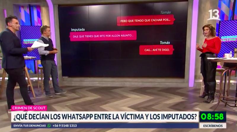 Crimen de scout: Reveladores mensajes de Whatsapp entre imputados