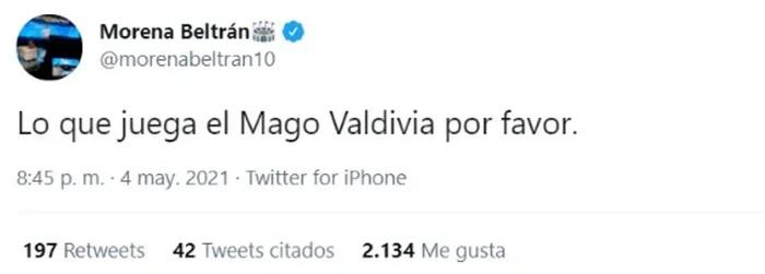 Daniela Aránguiz ataca a periodista por tuit sobre su marido