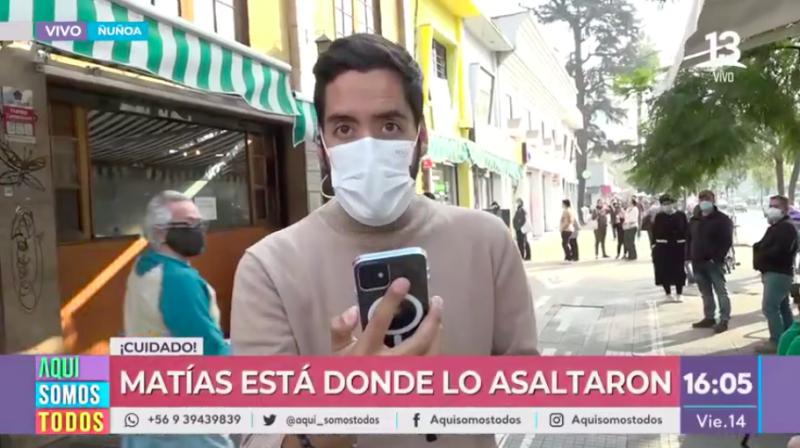 Periodista de Aquí Somos Todos relató su experiencia luego de sufrir asalto