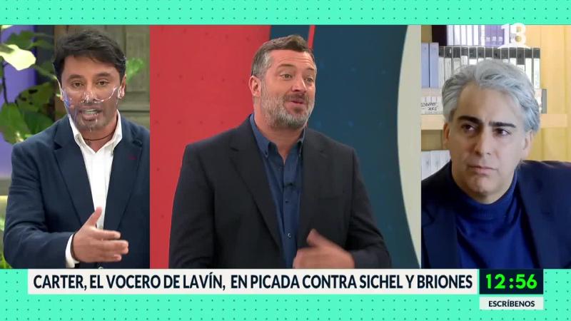 Carter a Sichel: “Dejemos de dar jugo, tu ego no es tan importante ni el mío tampoco”