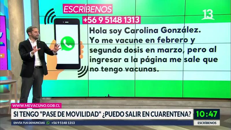 Ministro Bellolio aclaró dudas sobre el Pase de Movilidad