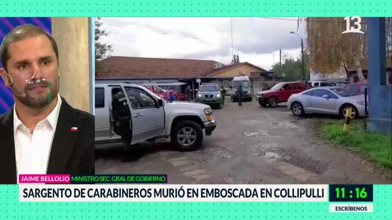 Bellolio por muerte de carabinero