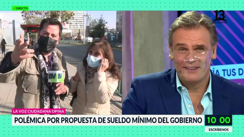 El inesperado encuentro que vivió Amaro en un despacho en vivo