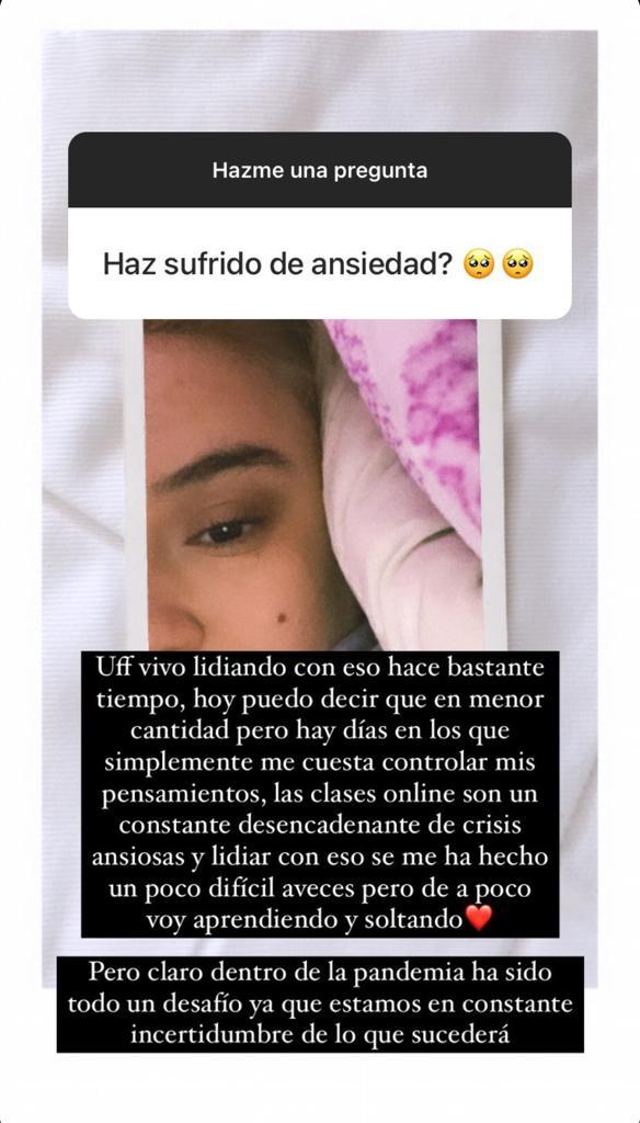 Christell desclasifica su lucha contra la ansiedad