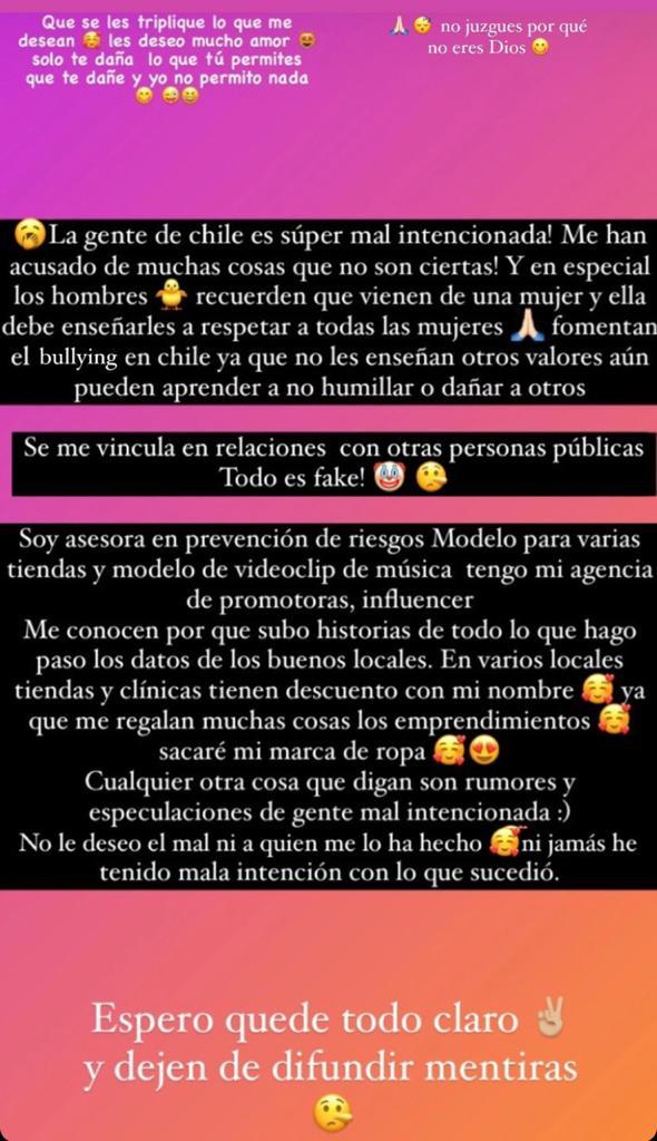 Modelo vinculada con Arturo Vidal aclara su relación