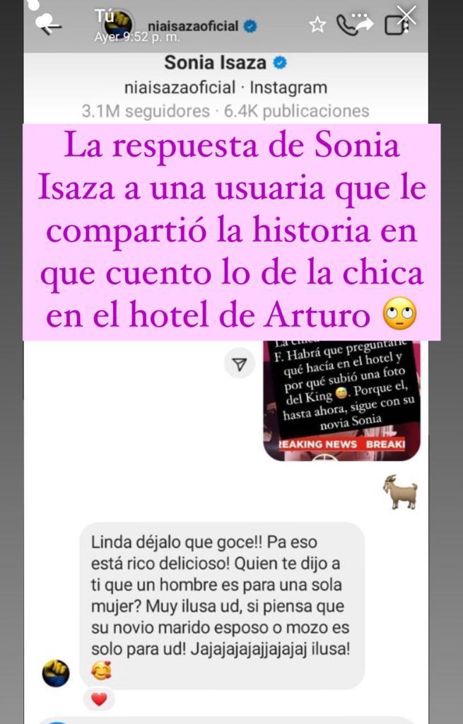 Difunden reacción de Sonia Isaza por supuesto affaire de su pololo