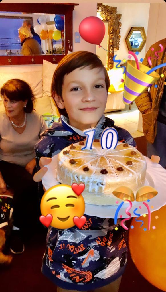 Marlen Olivari celebra los 10 años de su hijo Lorenzo