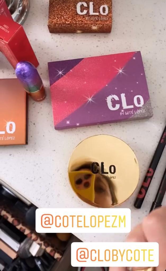 Gissella Gallardo promociona los cosméticos de Coté López