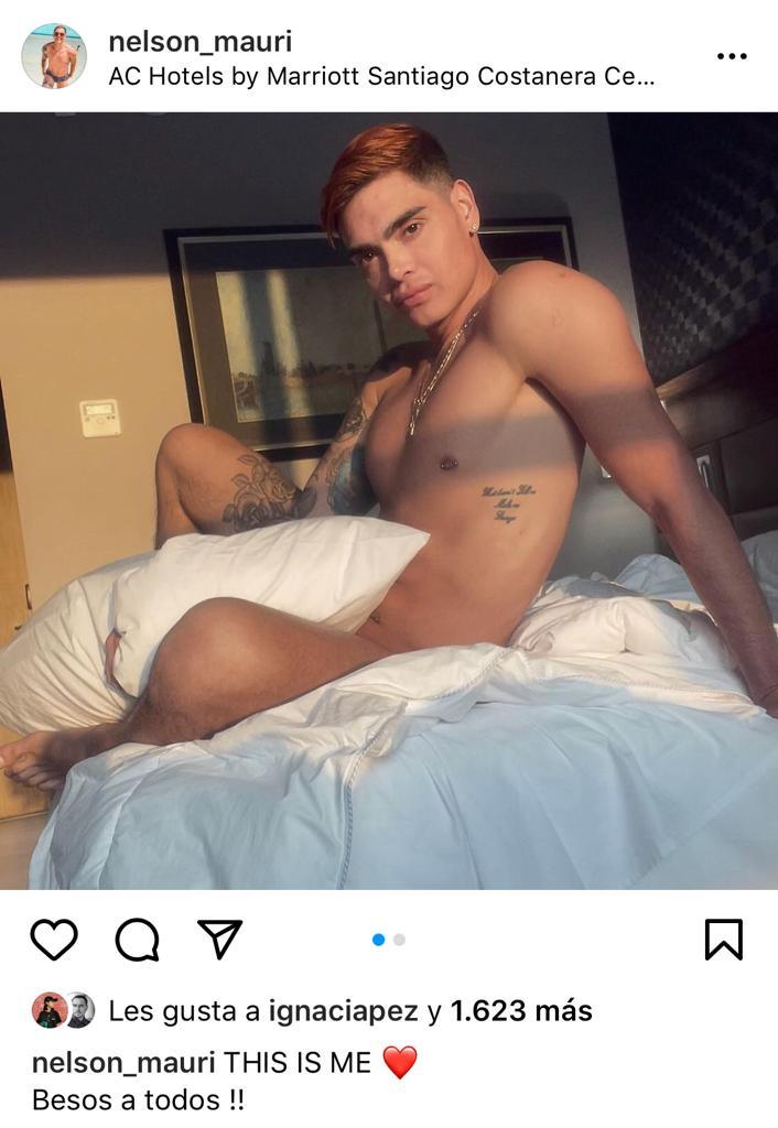 El desnudo de Nelson Mauri desde su cuarentena en Santiago