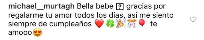 Ámbar Montenegro conmueve con mensaje para Michael Murtagh