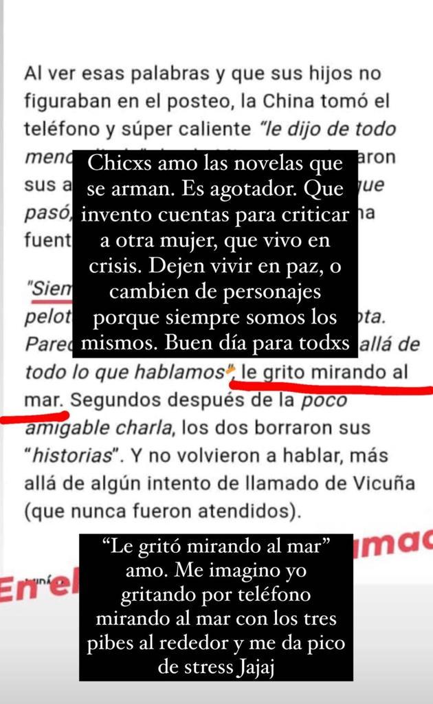 China Suárez desmiente nueva crisis con Benjamín Vicuña