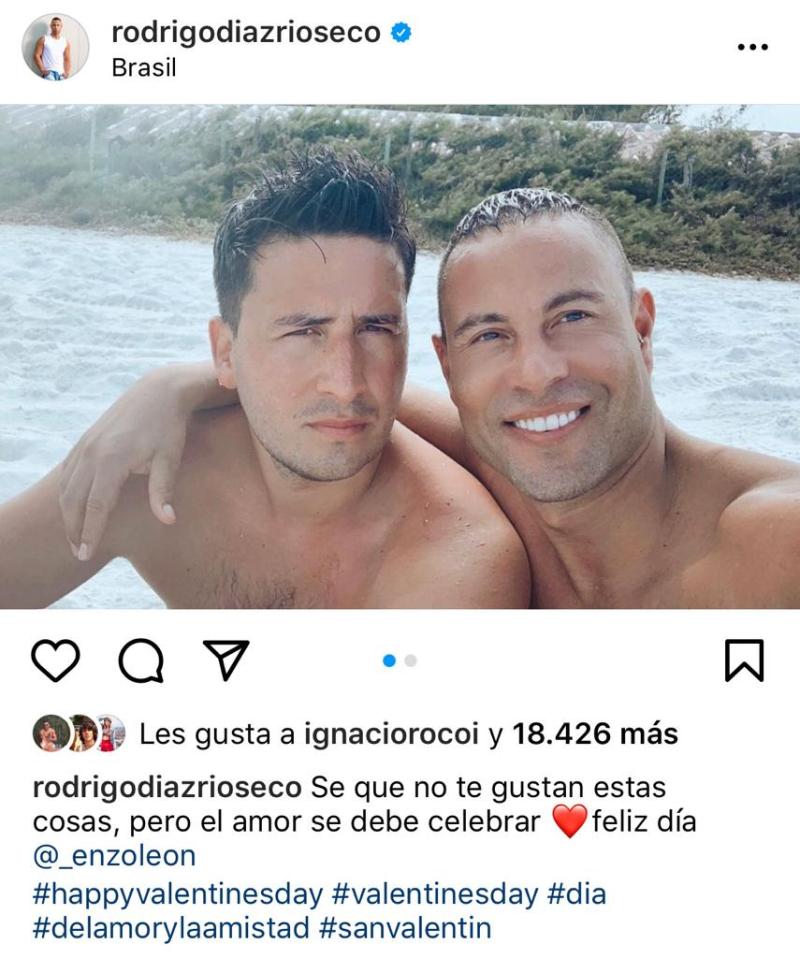Rodrigo Díaz envía bello mensaje para su pololo