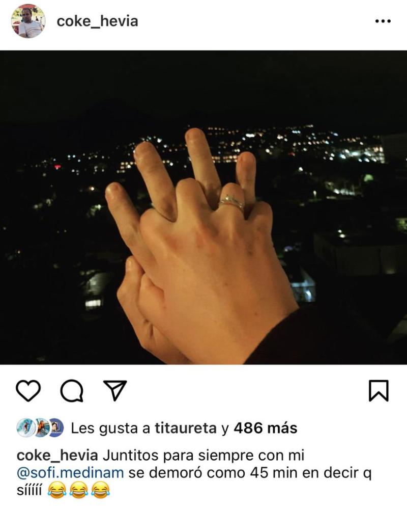 Coke Hevia se casa con mujer que le salvó la vida en 2019