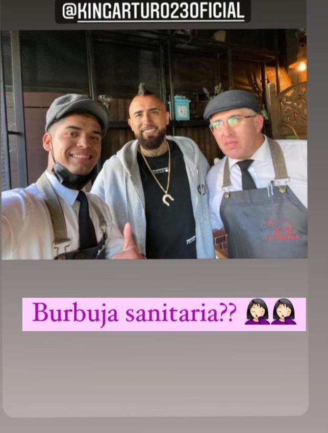 Revelan rutina de Arturo Vidal antes de dar positivo por Covid