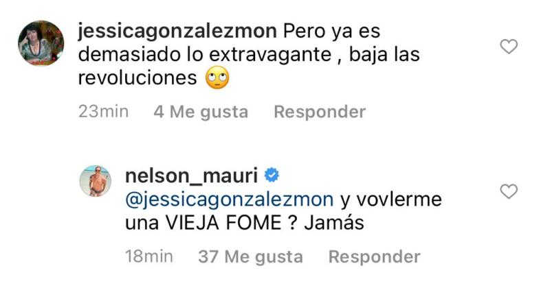 Nelson Mauri responde a crítica por mostrar su trasero