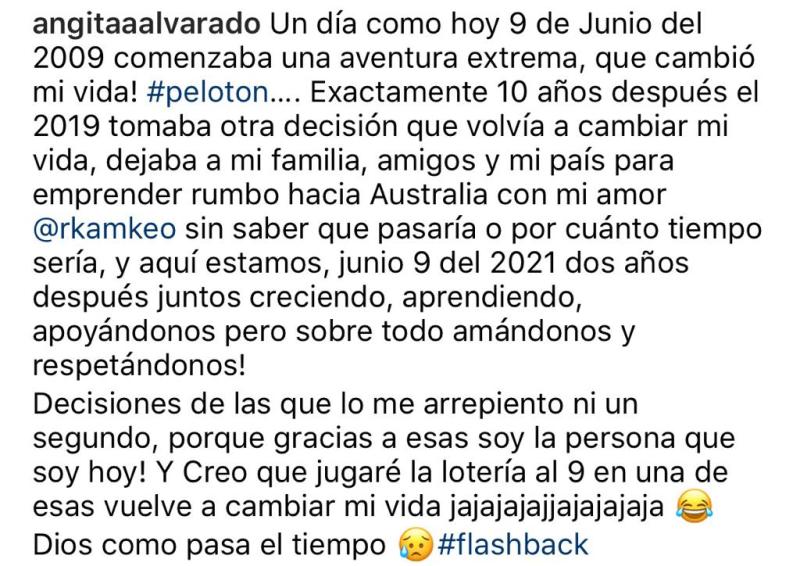 Angie Alvarado revela por qué el 9 de junio ha marcado su vida