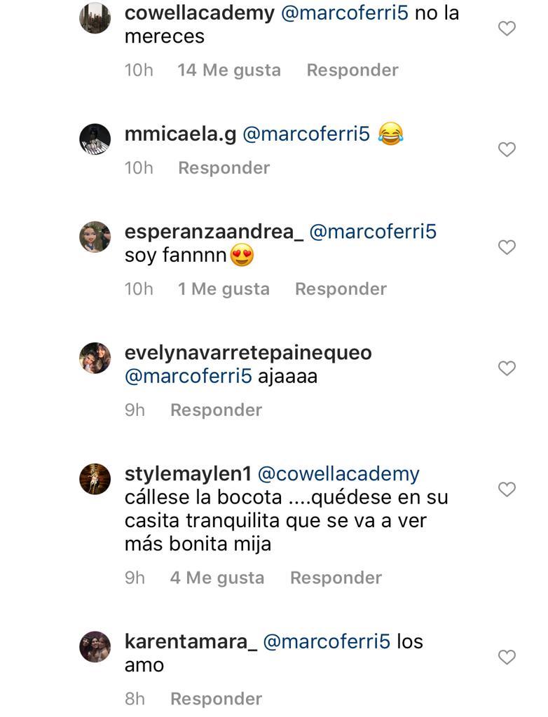 Marco Ferri sorprende con mensaje para Aylén Milla