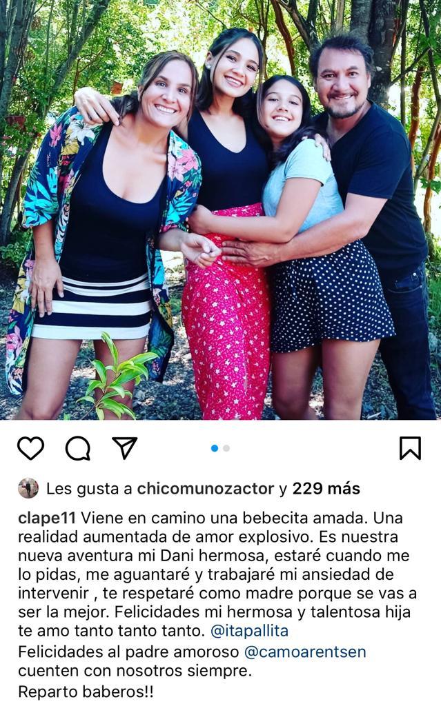 Claudia Pérez y Rodrigo Muñoz se convirtieron en abuelos