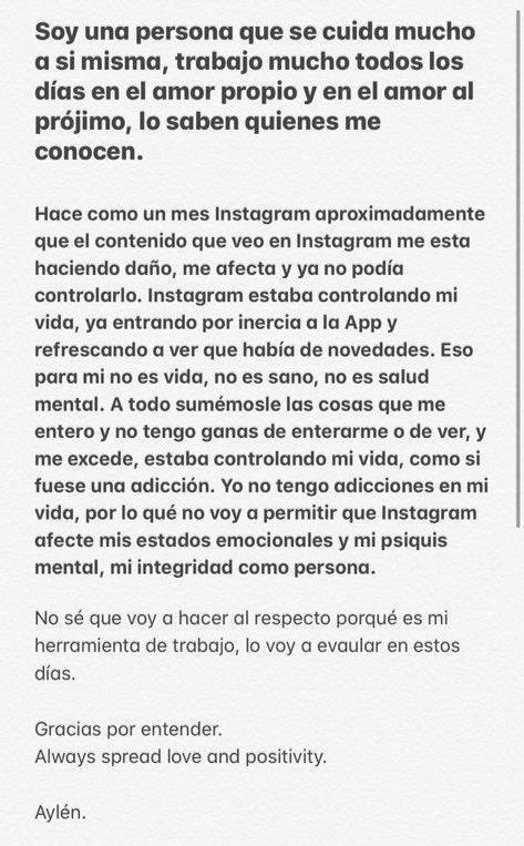 Marco Ferri sorprende con mensaje para Aylén Milla