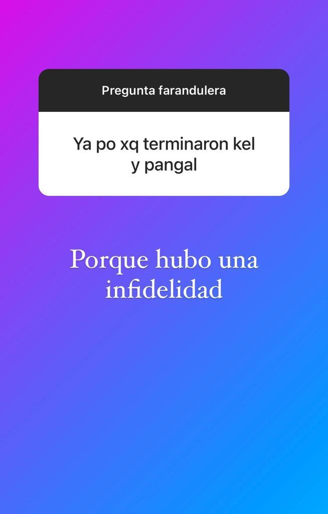 Revelan por qué terminó el pololeo de Kel Calderón y Pangal Andrade