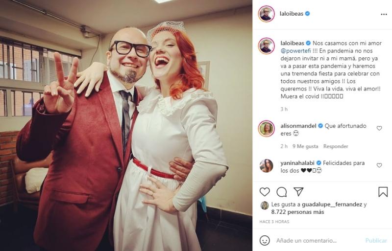 Vocalista de Chancho en Piedra se casó con influencer