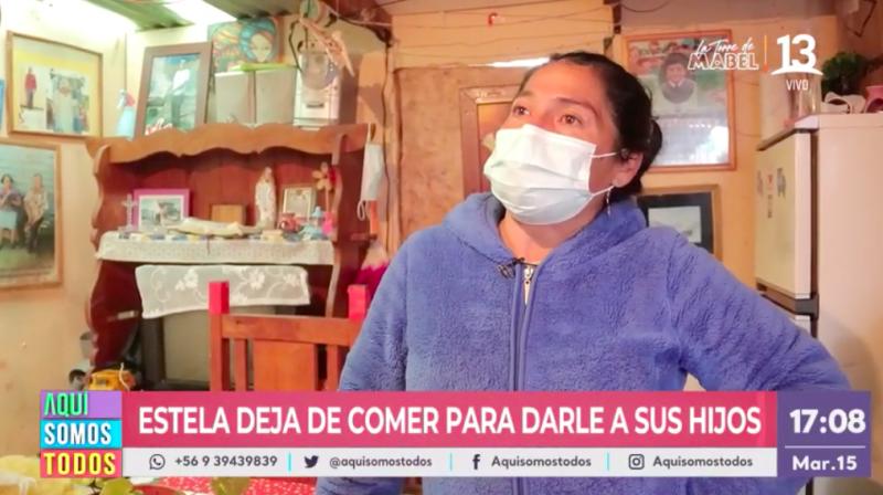 Nos activamos por mujer que deja de comer para alimentar a sus hijos