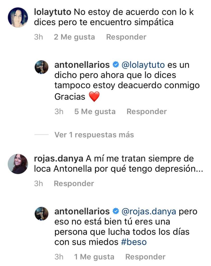 “Bien loca”: El mensaje de Antonella Ríos tras funar a seguidora