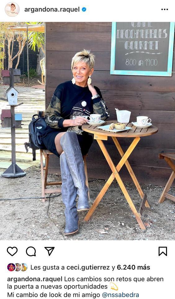 Raquel Argandoña responde a crítica por look juvenil