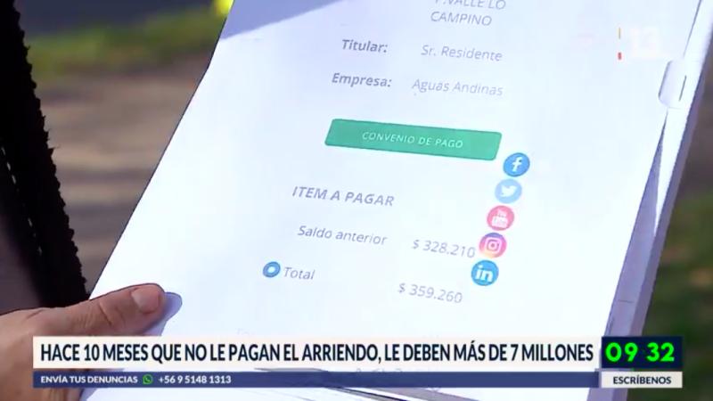 Mujer denuncia que arrendataria le debe más de $7 millones